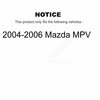 Positive Plus Rear Semi-Metallic Disc Brake Pads For 2004-2006 Mazda MPV PPF-D1073